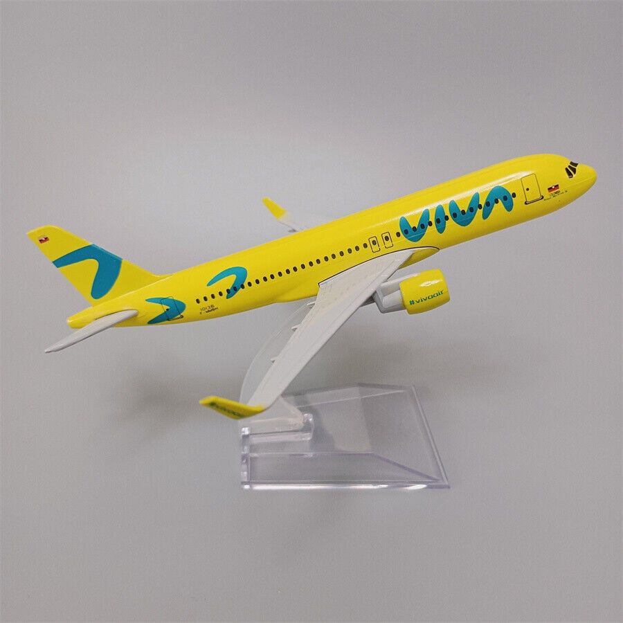 Mô hình máy bay Columbia Viva Air HK-5360 Airbus A320 16cm MB16147