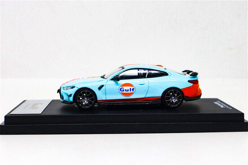  Mô hình xe BMW M4 Gulf, Pink Pig box camping tỉ lệ 1:64 Time micro 