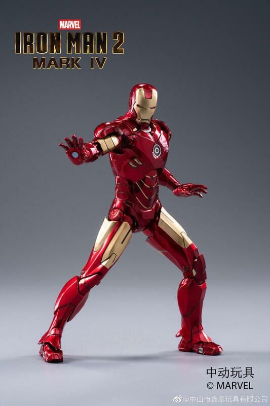  Mô hình nhân vật Marvel Iron man người sắt MK4 Mark IV SHF tỉ lệ 1:10 18CM ZD Toys FG262 