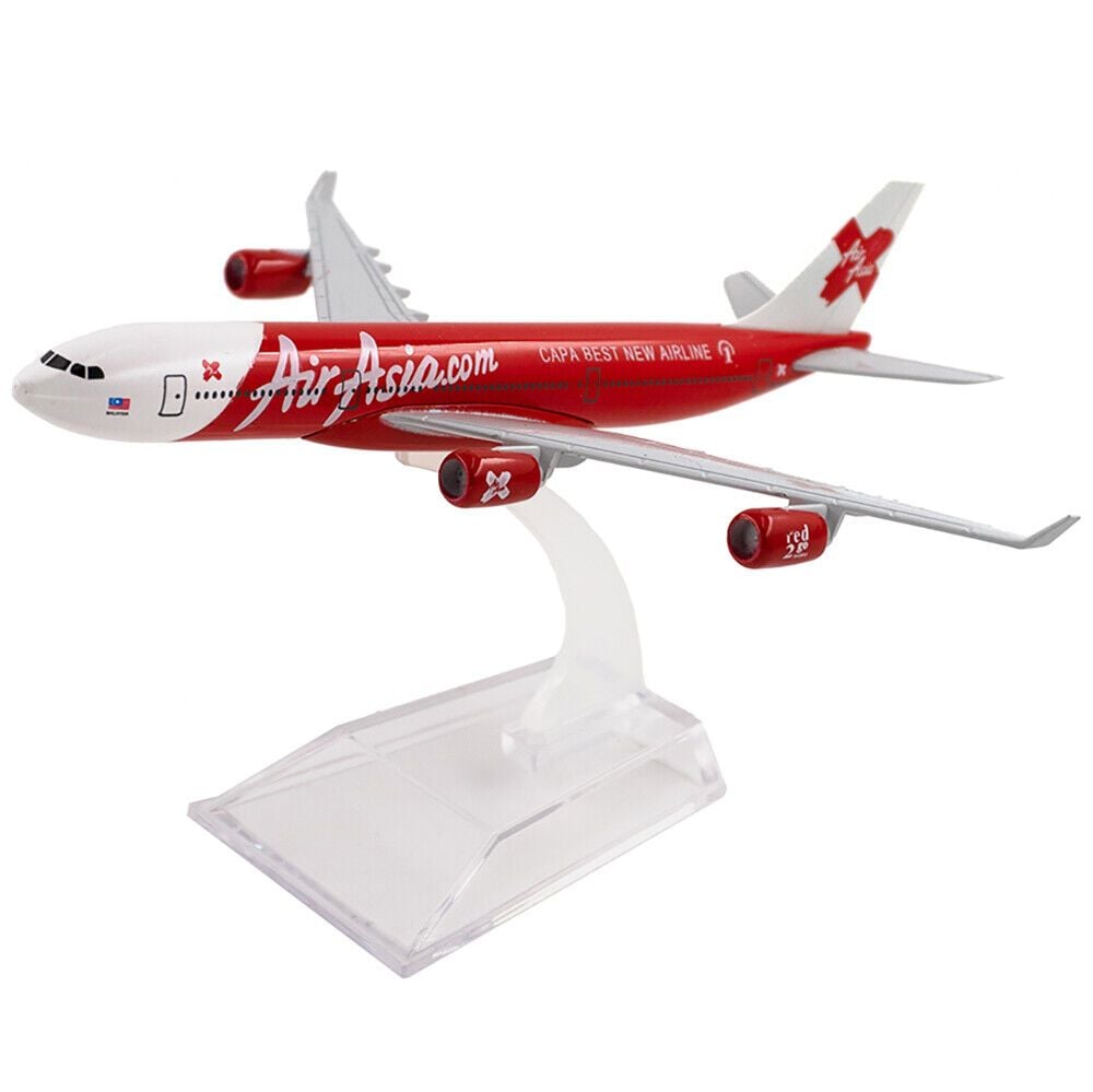  Mô hình máy bay Air Asia Capa best new airline Airbus A340-A330 16cm MB16144 