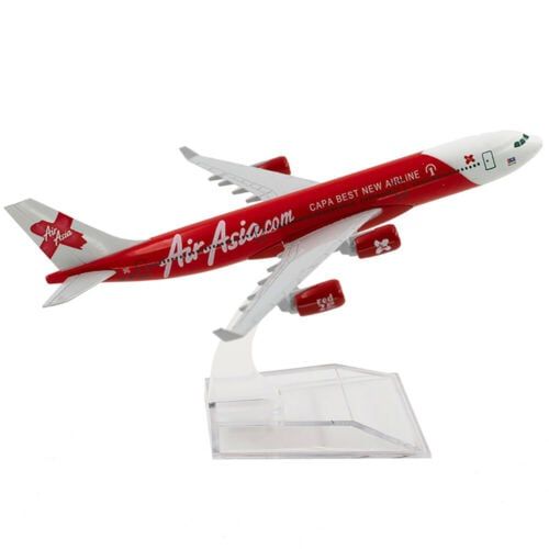 Mô hình máy bay Air Asia Capa best new airline Airbus A340-A330 16cm MB16144