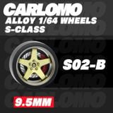  Phụ kiện độ bánh cho xe mô hình Carlomo Wheels S-Class kích thước 9,5mm bằng kim loại tỉ lệ 1:64 Carlomo S0 