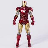  Mô hình nhân vật Marvel Iron man người sắt có đèn MK6 Mark VI Avengers SHF tỉ lệ 1:10 18CM ZD Toys FG263 