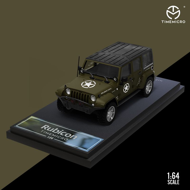  Mô hình xe Jeep Wrangler version armor tỉ lệ 1:64 Time Micro 