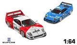  Mô hình xe Ferrari F40 Marlboro&Blue Racing Coating Limited to 999pcs tỉ lệ 1:64 Supcar SC64 