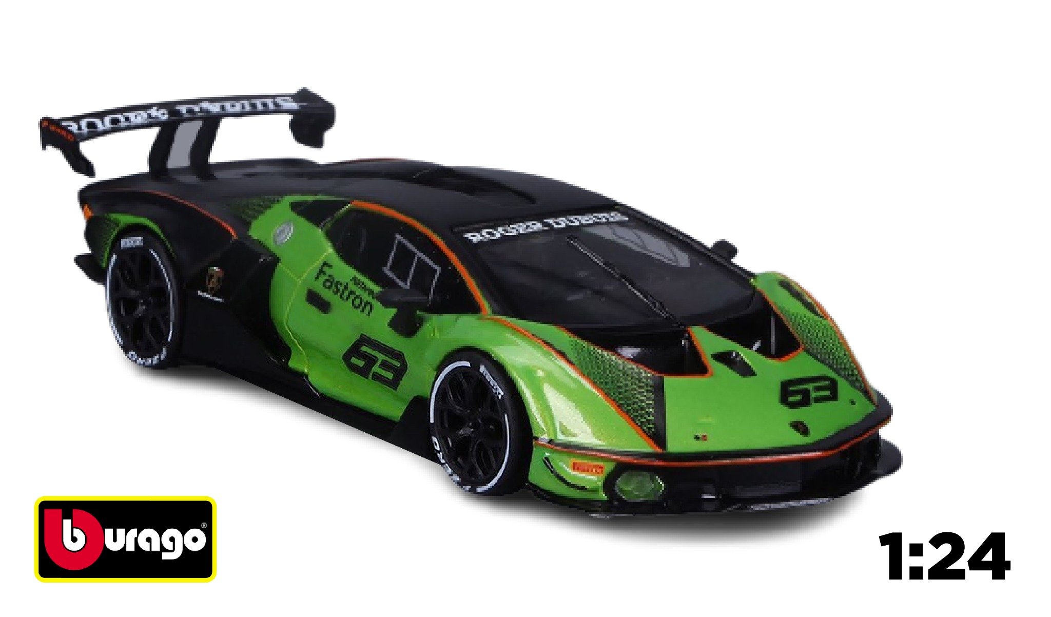  Mô hình xe Lamborghini Essenza SCV12 có bản quyền chính hãng, đánh lái được, mở được 2 cửa tỉ lệ 1:24 BBurago OT24006 
