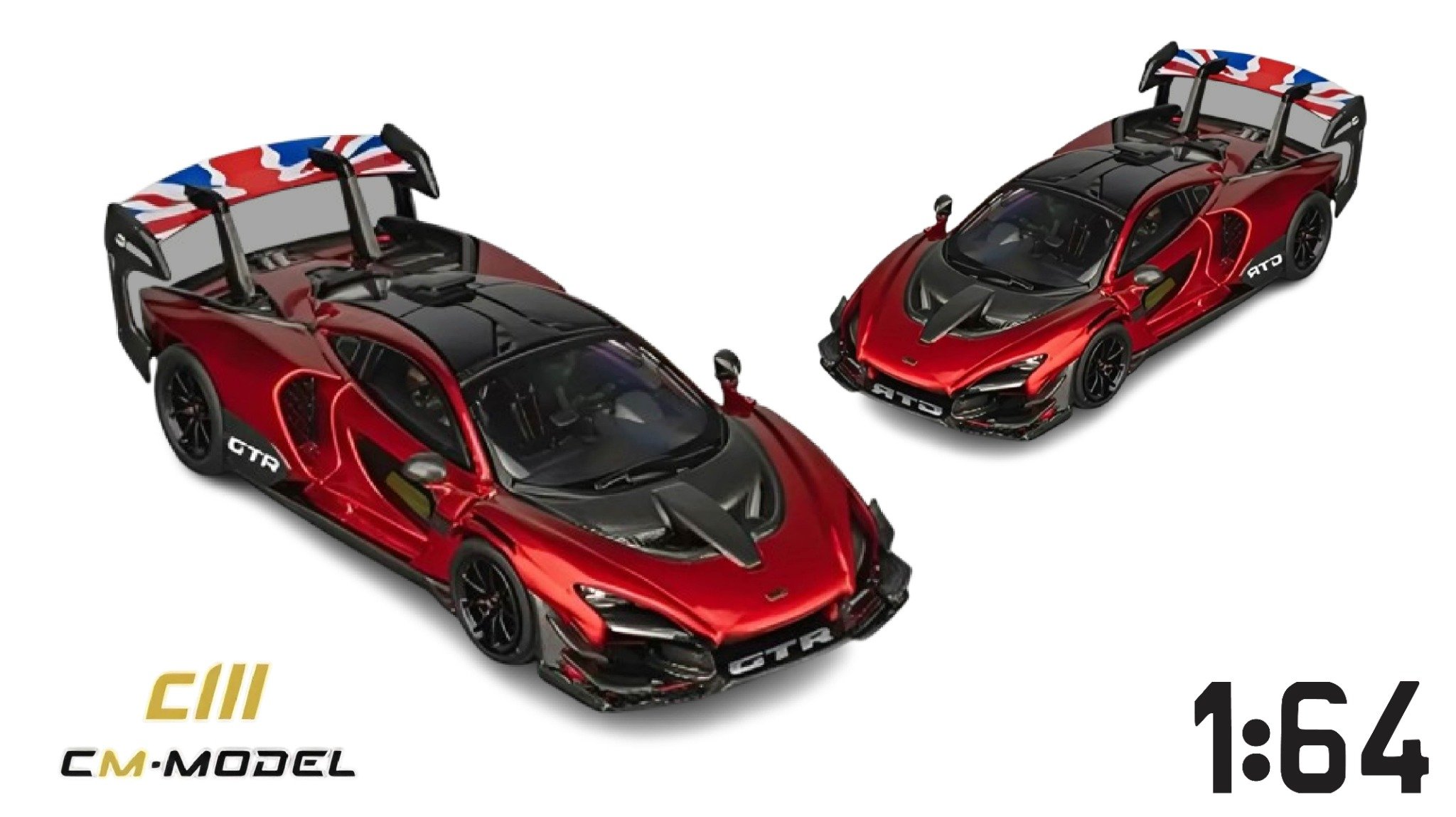  Mô hình xe Mclaren Senna GTR Metallic red tỉ lệ 1:64 CM model CM64-SENNAGTR-09 