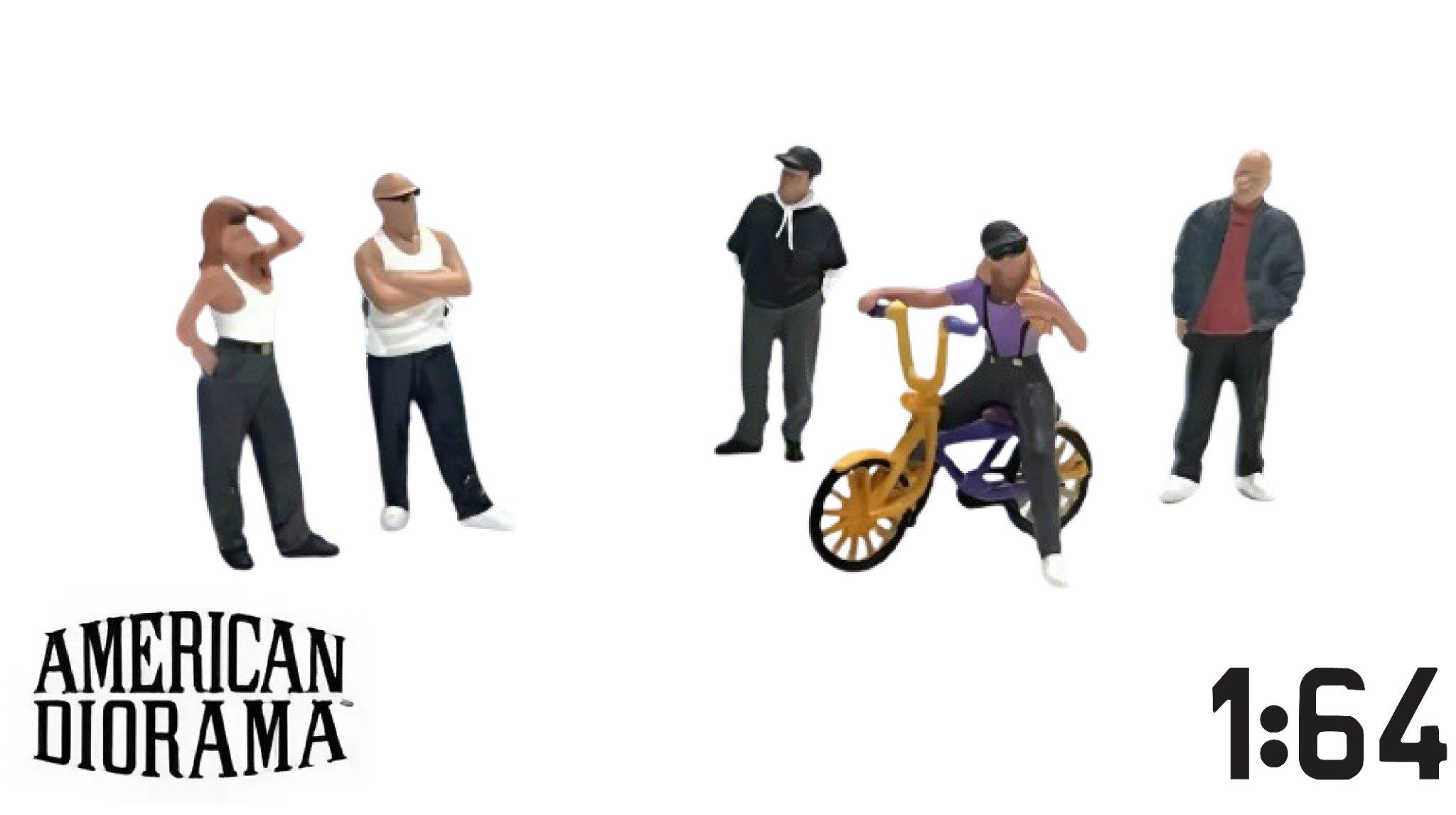  Set mô hình 5 nhân vật Lowriders tỉ lệ 1:64 American Diorama AD-2427 