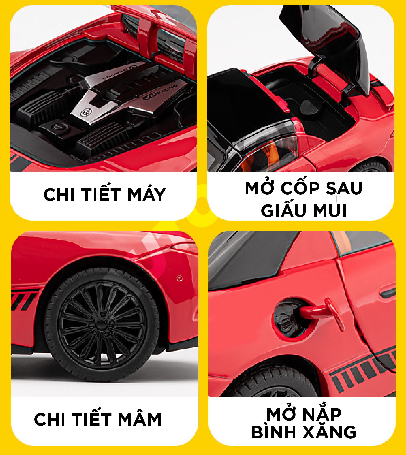  Mô hình xe Mercedes-Benz AMG SL63 mở được mui - full open - full kính - đánh lái được tỉ lệ 1:22 Jiaye Model OT24021 