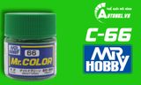  Lacquer c66 bright green sơn mô hình xanh lá sáng 10ml Mr.Hobby C66 