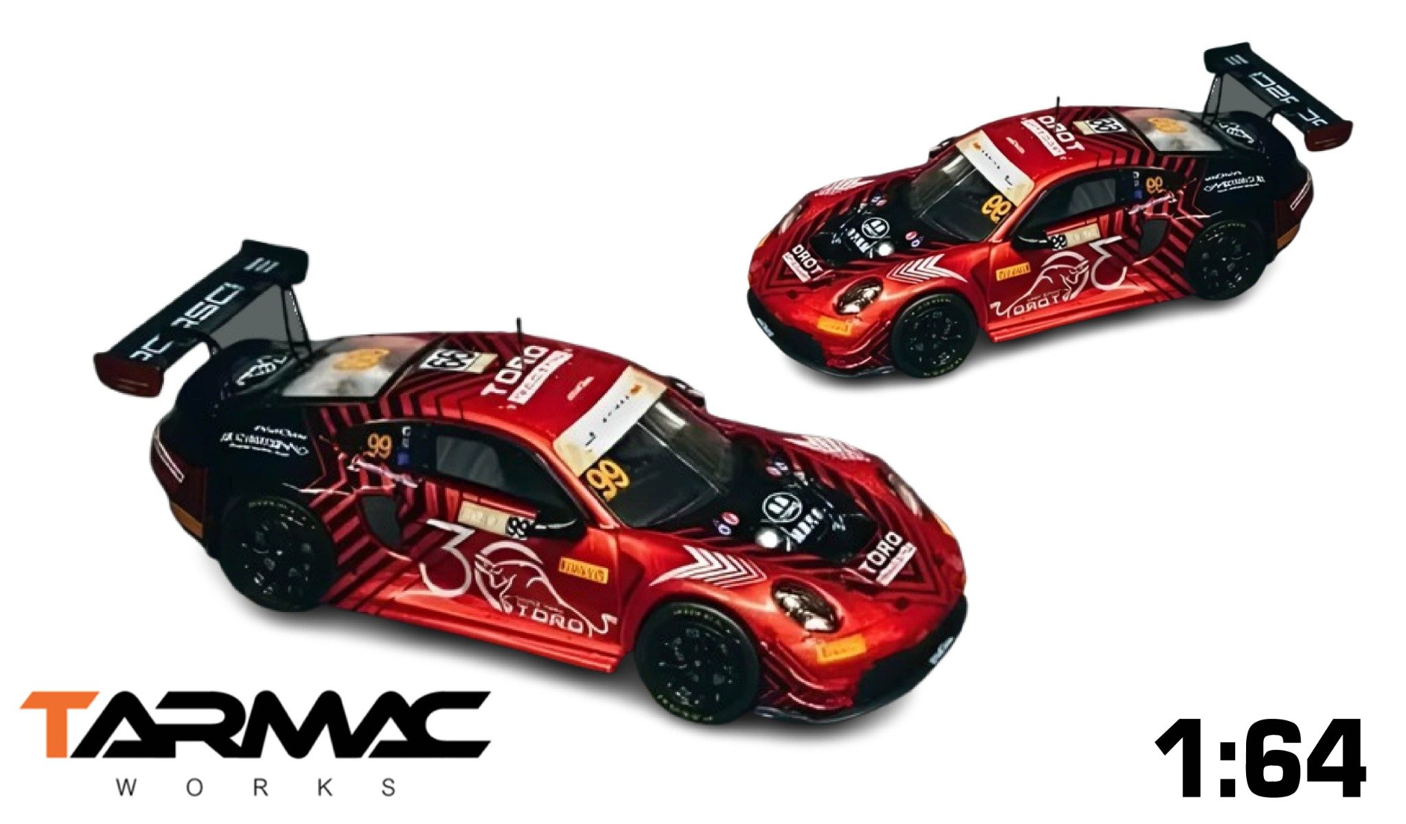  Mô hình xe Porsche 911 GT3 R from Macau GT Cup 2023 Laurens Vanthour tỉ lệ 1:64 Tarmac Works T64-084-23MGP99 