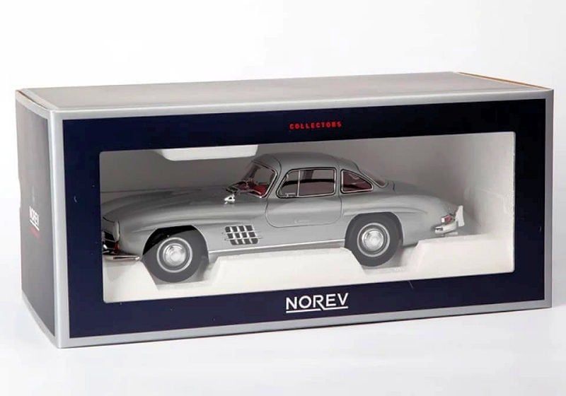 MÔ HÌNH XE MERCEDES BENZ 300SL 1954 SILVER 1:18 NOREV 8026