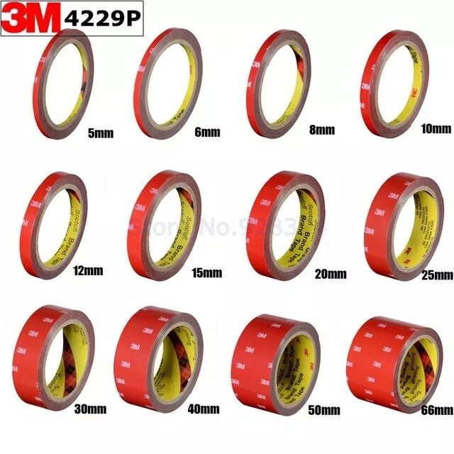 Băng keo 3M 2 mặt cường lực dài 3m dày 1mm PK371