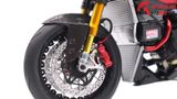  Mô hình xe cao cấp Ducati 1199 Panigale Cafe Racer Grey Red cao cấp nồi khô ghi đông mâm căm 1:12 Tamiya D201 