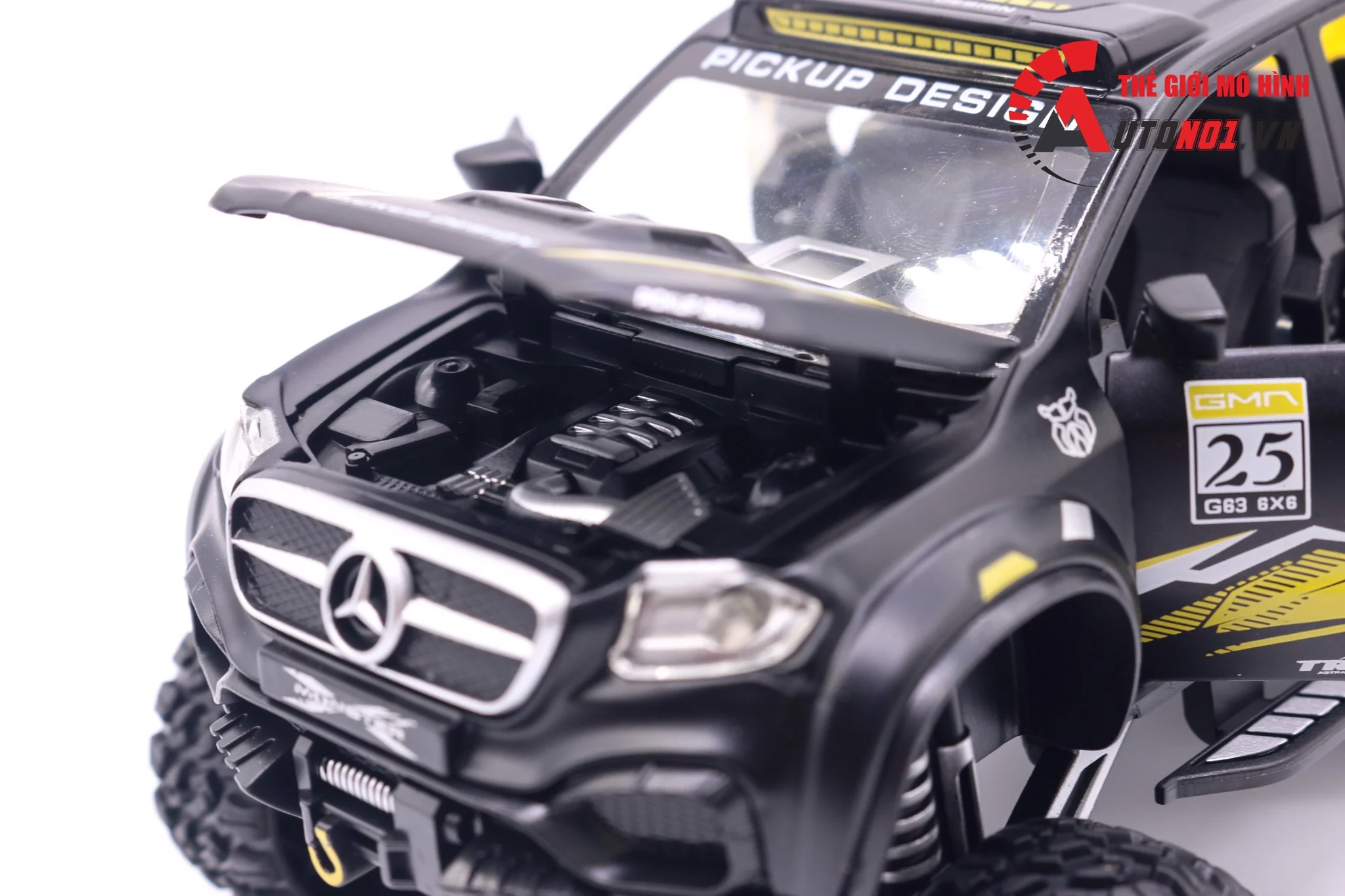  Mô hình xe Mercedes X-Class 6x6 Pickup Offroad 1:28 Chimei Model 7149 