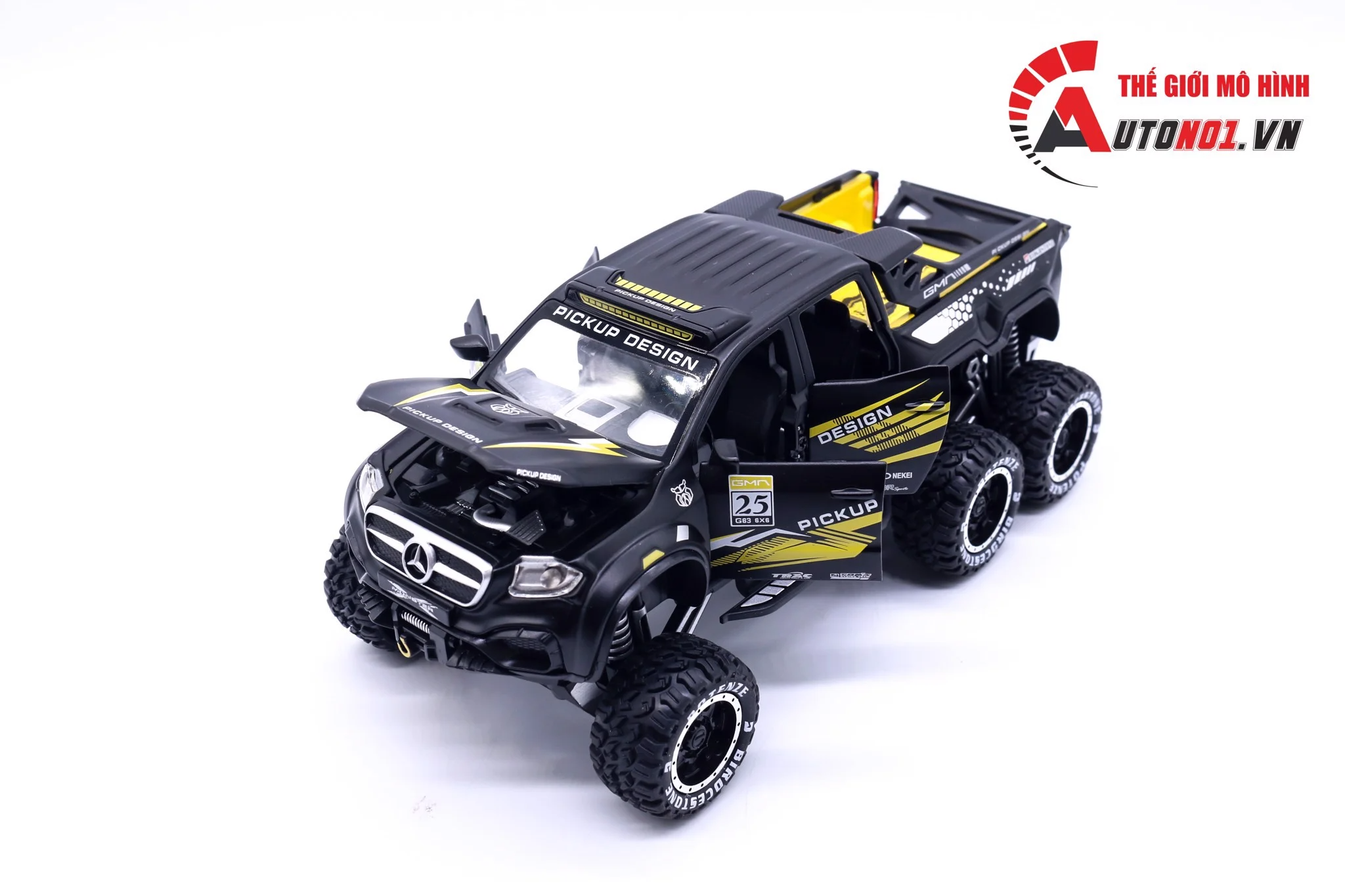  Mô hình xe Mercedes X-Class 6x6 Pickup Offroad 1:28 Chimei Model 7149 