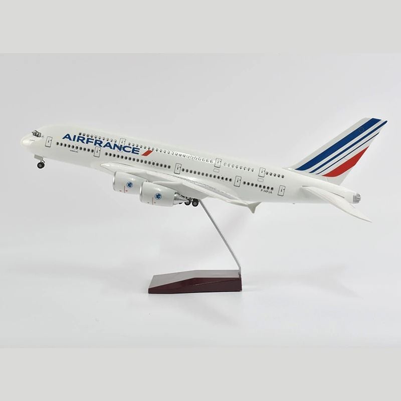  Mô hình máy bay Air France Airbus A380 47cm 1:160 có đèn led tự động theo tiếng vỗ tay hoặc chạm MB47027 