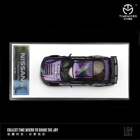  Nissan Skyline GT-R (R34) HKS Purple tỉ lệ 1:64 Time Micro TM643421 