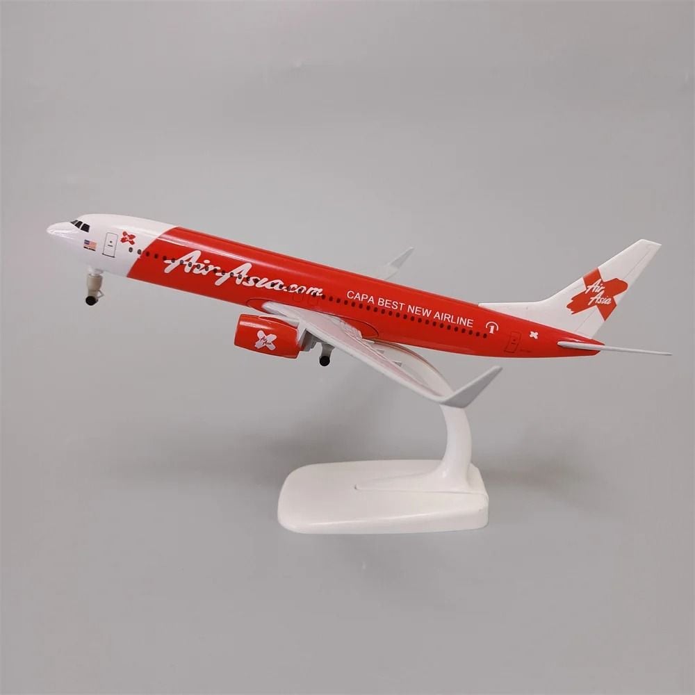  Mô hình máy bay Air Asia Boeing B737 Capa Best Airlines có bánh xe 20cm MB20119 