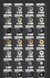  Phụ kiện độ bánh cho xe mô hình Carlomo Wheels S-Class kích thước 9,5mm bằng kim loại tỉ lệ 1:64 Carlomo S0 
