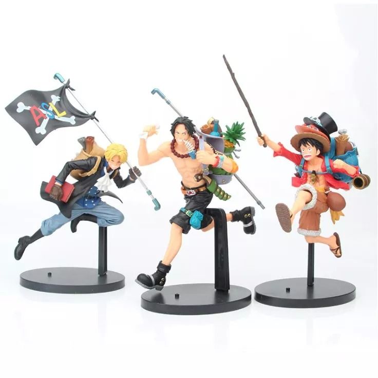  Mô hình nhân vật Onepiece Monkey D Luffy - Portgas Ace - Sabo 20cm FG198 