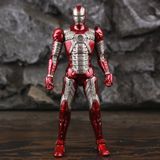  Mô hình nhân vật Marvel Iron man người sắt có đèn MK5 Mark V Avengers SHF tỉ lệ 1:10 18CM ZD Toys FG263 