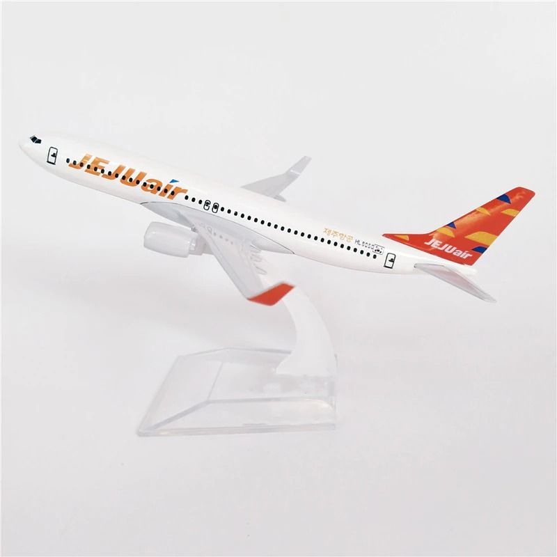  Mô hình máy bay vận chuyển Hàn Quốc Korea Jeju Air Boeing B737 16cm MB16038 