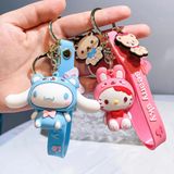  Móc khóa nhựa dẻo - silicon gấu Cinnamoroll MK014 