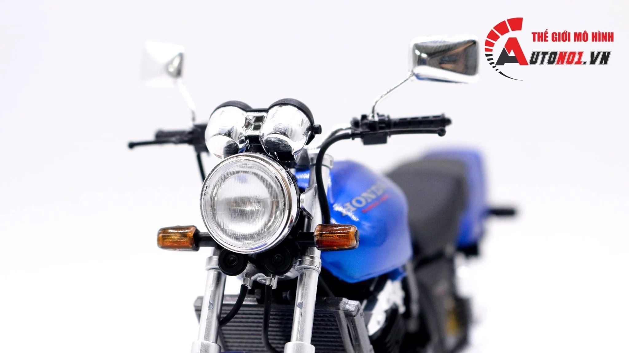  Mô hình xe Honda CB400 Super four blue 1:12 Aoshima D238A 