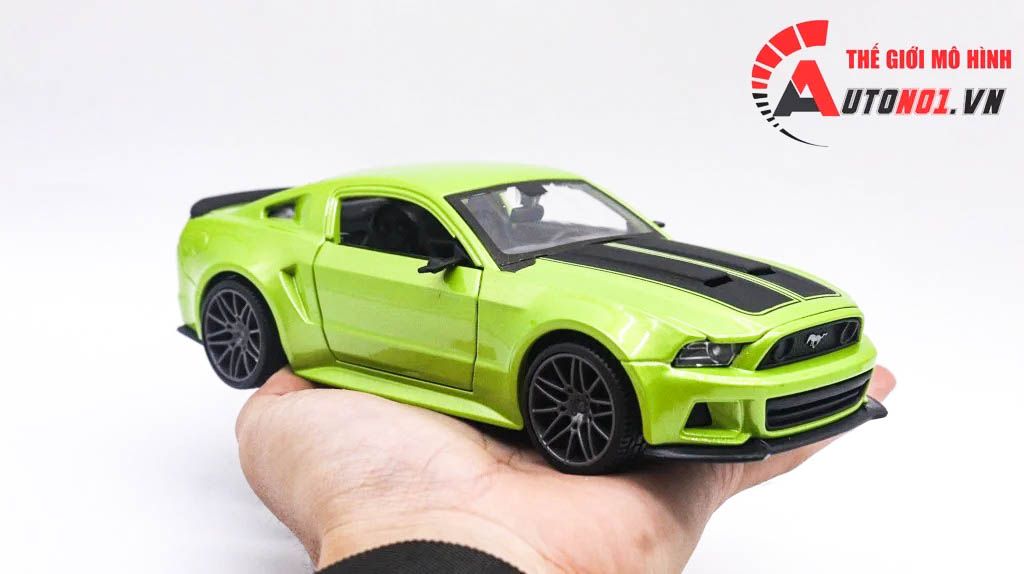  Mô hình xe Ford Mustang New Street Racer Met Green 1:24 Maisto OT24008 