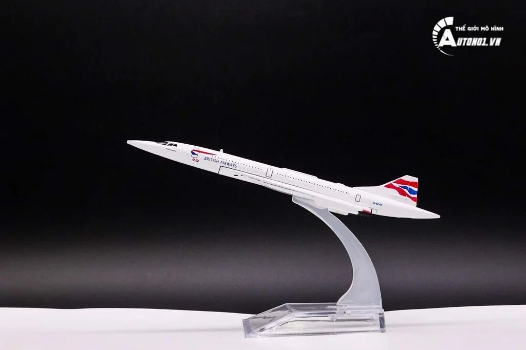  Mô hình máy bay phản lực Concorde British airway 16cm MB16164 