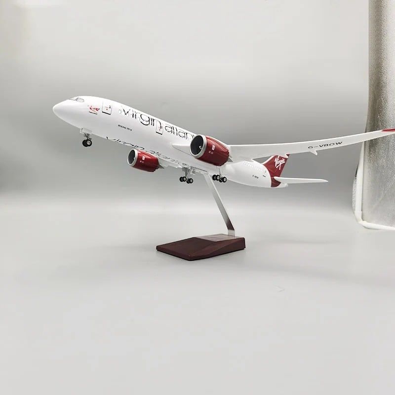  Mô hình máy bay Anh Quốc Atlantic Virgin Boeing B787 47cm có đèn led tự động theo tiếng vỗ tay hoặc chạm MB47046 