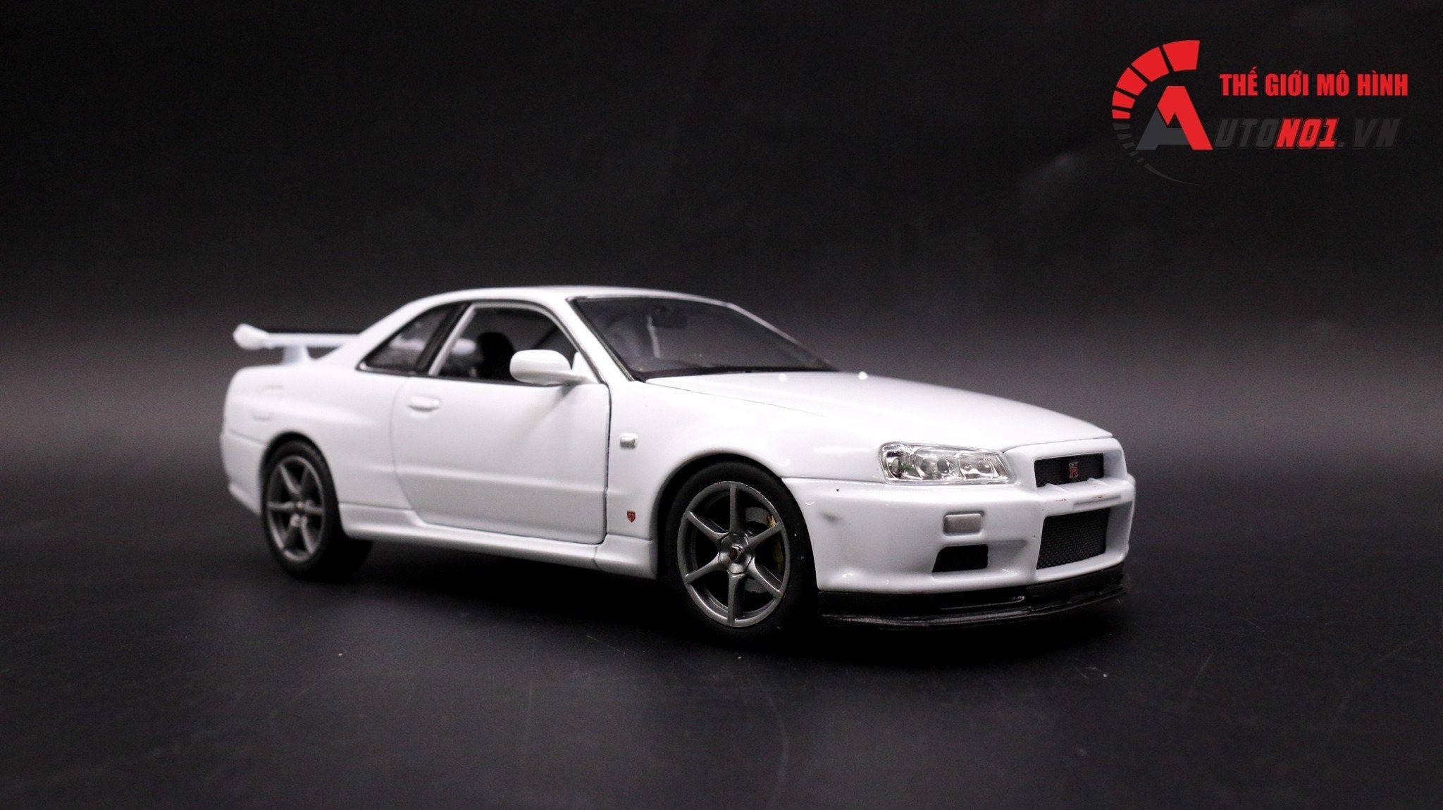  Mô hình xe Nissan Skyline Gt-R R34 1:24 Welly OT132 