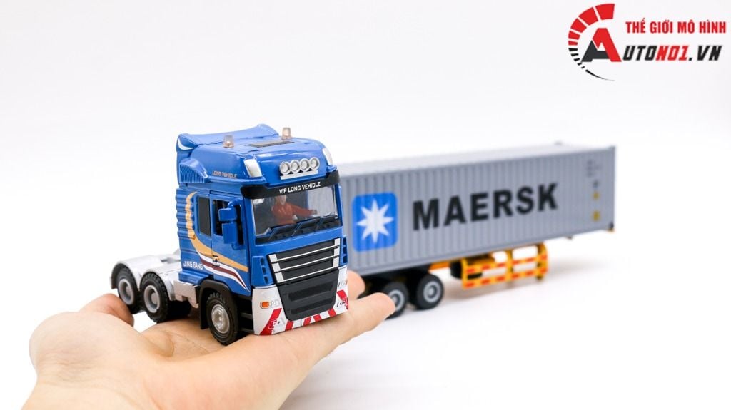 MÔ HÌNH XE CONTAINER CHỞ HÀNG 1:50 JINGBANG 7877A