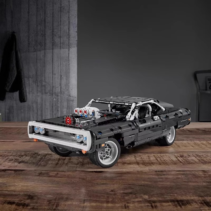 Mô hình xe ô tô lắp ghép Dom's Dodge Charger 1076 pcs tỉ lệ 1:14 LG028 