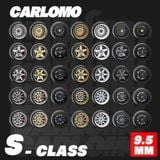  Phụ kiện độ bánh cho xe mô hình Carlomo Wheels S-Class kích thước 9,5mm bằng kim loại tỉ lệ 1:64 Carlomo S0 