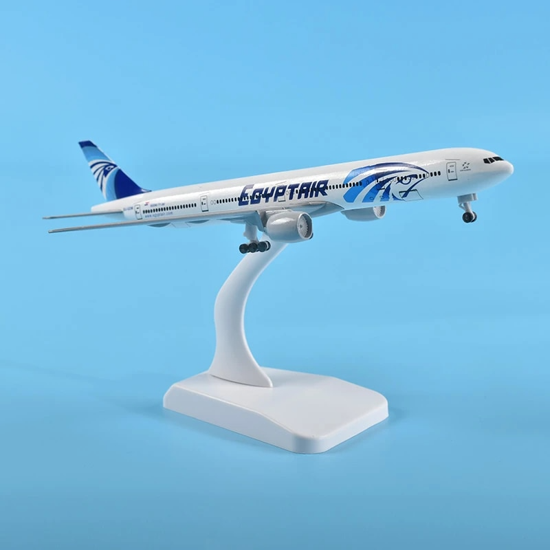  Mô hình máy bay Ai Cập Egyptair Boeing B777 có bánh xe 20cm MB20060 