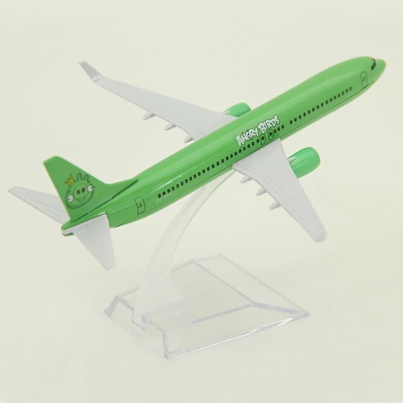 Mô hình máy bay Angry Bird Airlines Green Boeing B737-800 16cm MB16150