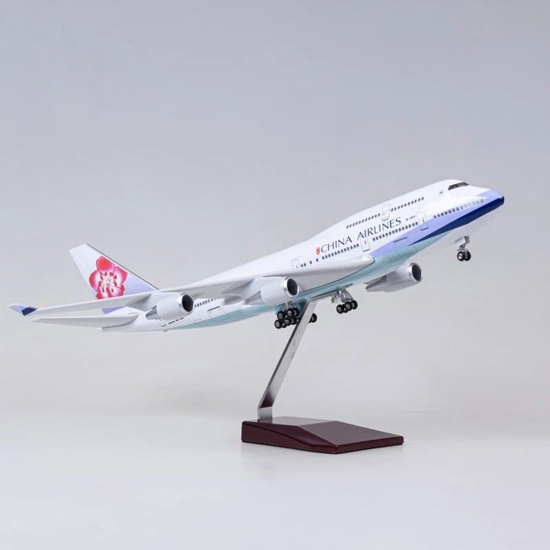  Mô hình máy bay China Airlines Boeing B747 47cm có đèn led tự động theo tiếng vỗ tay hoặc chạm MB47052 