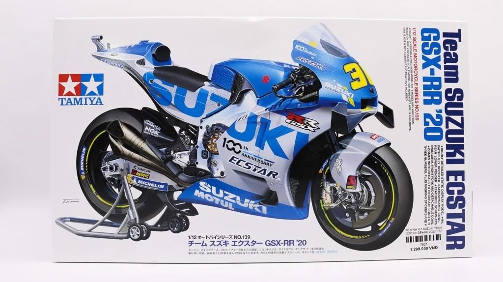 Mô hình kit mô tô Suzuki Team Ecstar Gsx-Rr 2020 1:12 Tamiya 14139