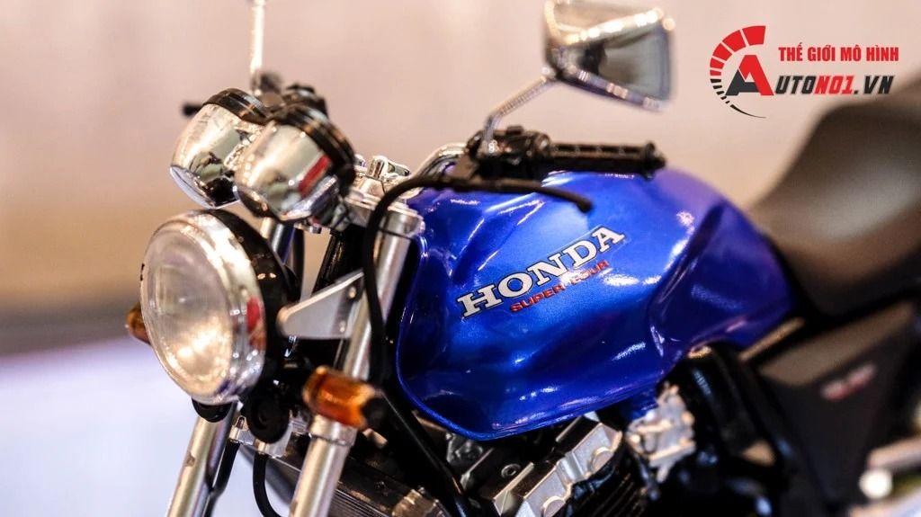  Mô hình xe Honda CB400 Super four blue 1:12 Aoshima D238A 