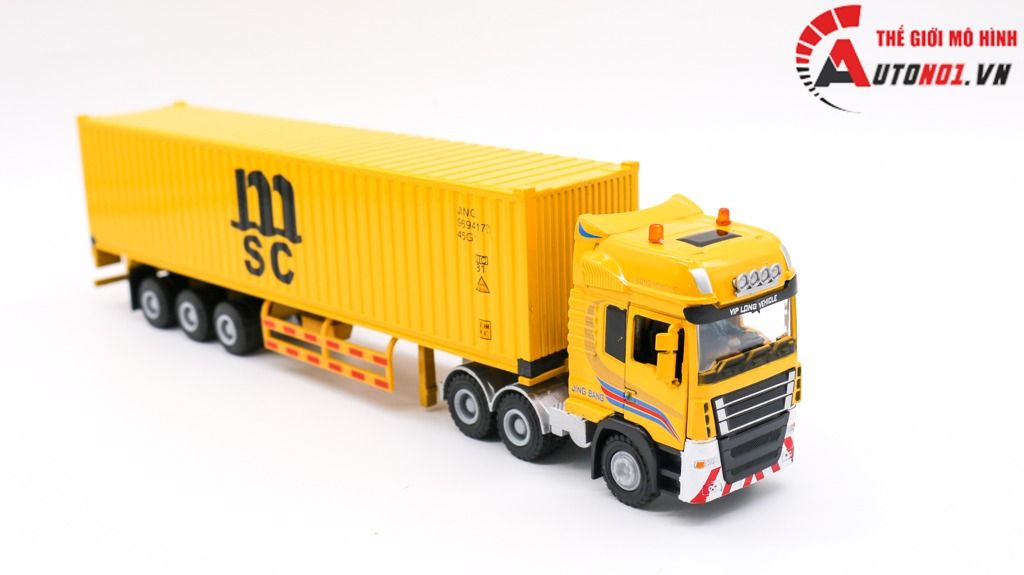 MÔ HÌNH XE CONTAINER CHỞ HÀNG 1:50 JINGBANG 7877A