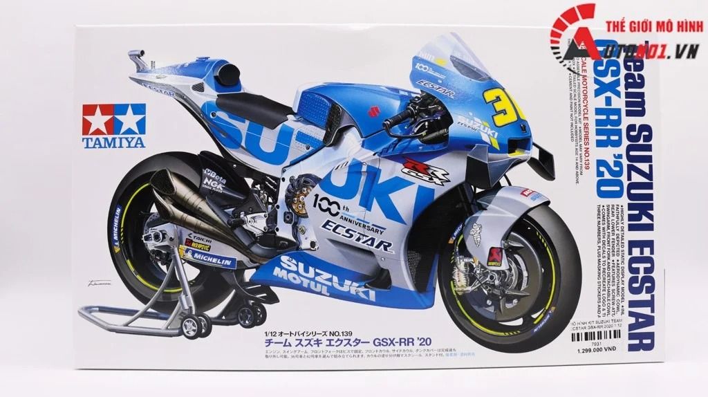  Mô hình kit mô tô Suzuki Team Ecstar Gsx-Rr 2020 1:12 Tamiya 14139 