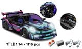  Mô hình xe ô tô lắp ghép Cyber ​​Porsche 911 có điều khiển 1116 pcs tỉ lệ 1:14 LG030B 