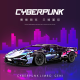  Mô hình xe ô tô lắp ghép Lamborghini CyberPunk galaxy 1314pcs, có điều khiển tỉ lệ 1:14 LG021B 