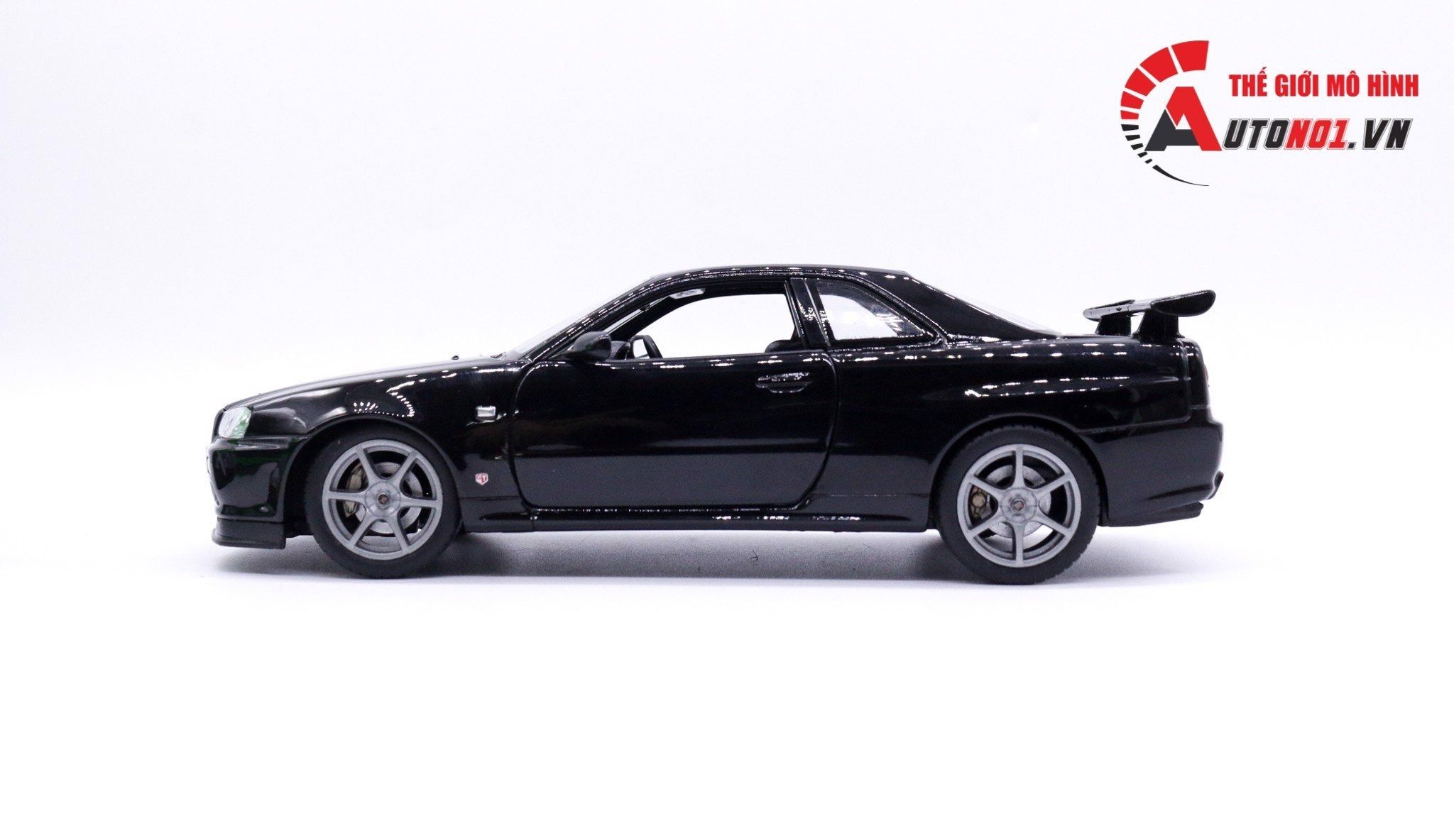  Mô hình xe Nissan Skyline Gt-R R34 1:24 Welly OT132 