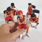  Mô hình nhân vật set 5 Slam Dunk Shohoku có ghế ngồi 10cm FG260 