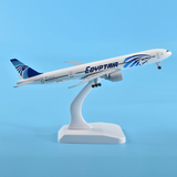  Mô hình máy bay Ai Cập Egyptair Boeing B777 có bánh xe 20cm MB20060 