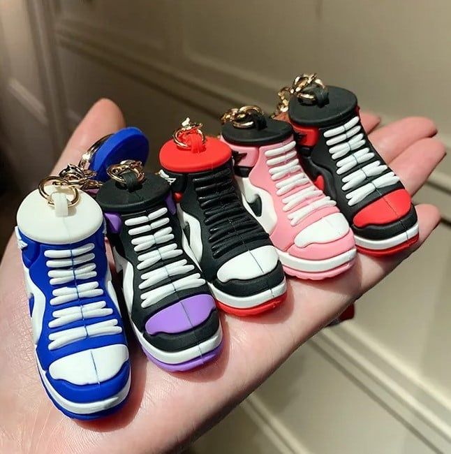  Móc khóa nhựa dẻo - silicon sneaker giầy Nike air jordan 1 MK018 