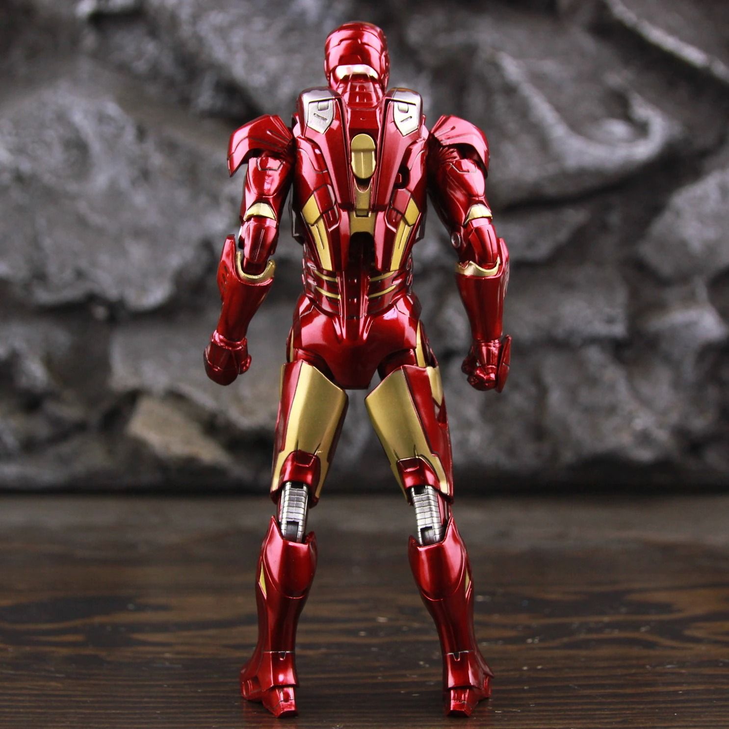  Mô hình nhân vật Marvel Iron man người sắt có đèn MK7 Mark VII Avengers SHF tỉ lệ 1:10 18CM ZD Toys FG263 